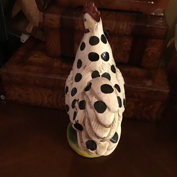 SALEVintage hand painted Italian polka dot rooster - Picture 2 of 6